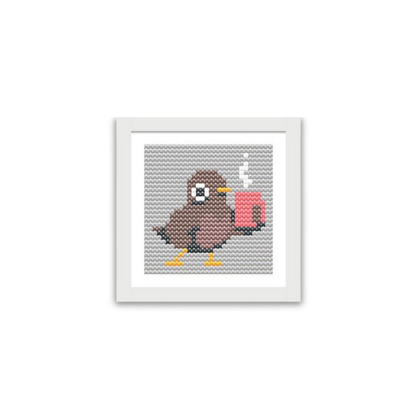 Bird With Hot Drink